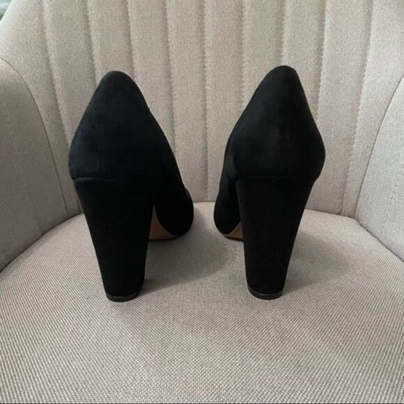 Madewell Chunky Suede Heels - Picture 8 of 11